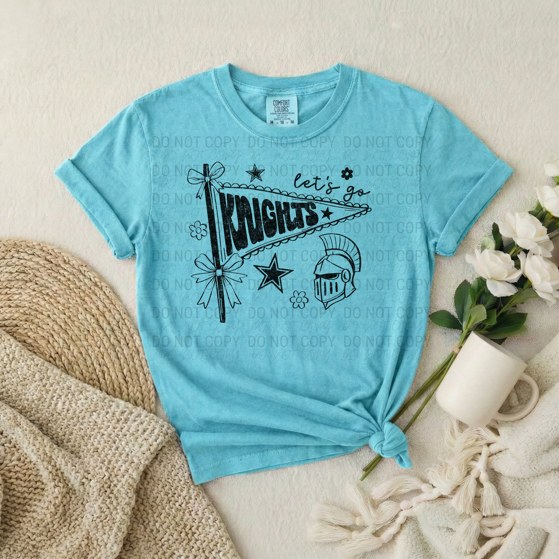 Let's Go Pennant Mascot | Comfort Colors | 1717