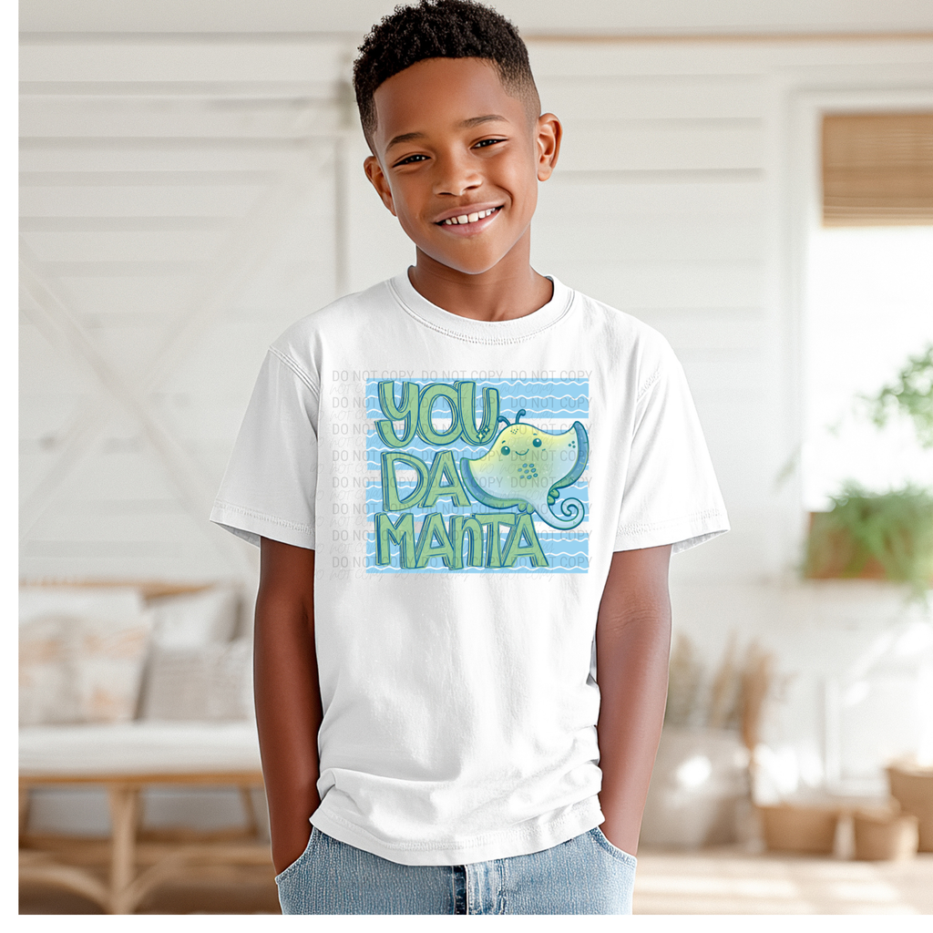 Manta Ray Shirt Kids Beach Vacation Tee Ocean Theme Clothing Youth Apparel Summer Wear Funny Graphic Design Colorful Wave Pattern Marine Life Lover Gift Perfect Beach Trip Outfit Pool Party Clothing Toddler Summer Fashion Casual Everyday