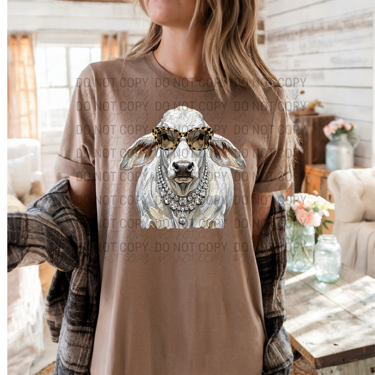 Brushstroke Brahman | Comfort Colors | 1717