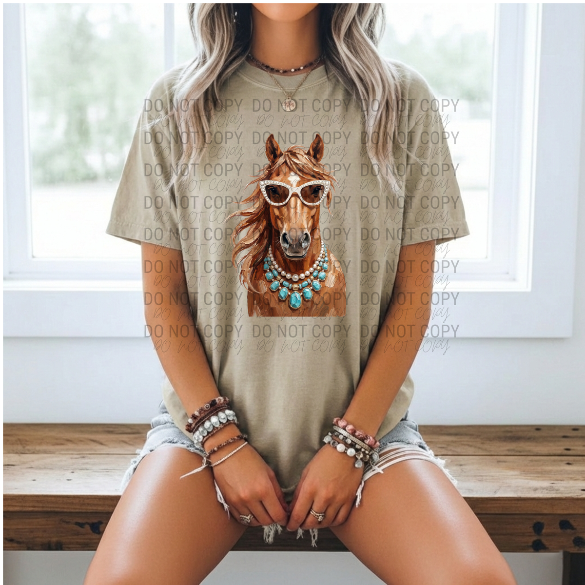 Brushstroke Horse | Comfort Colors | 1717