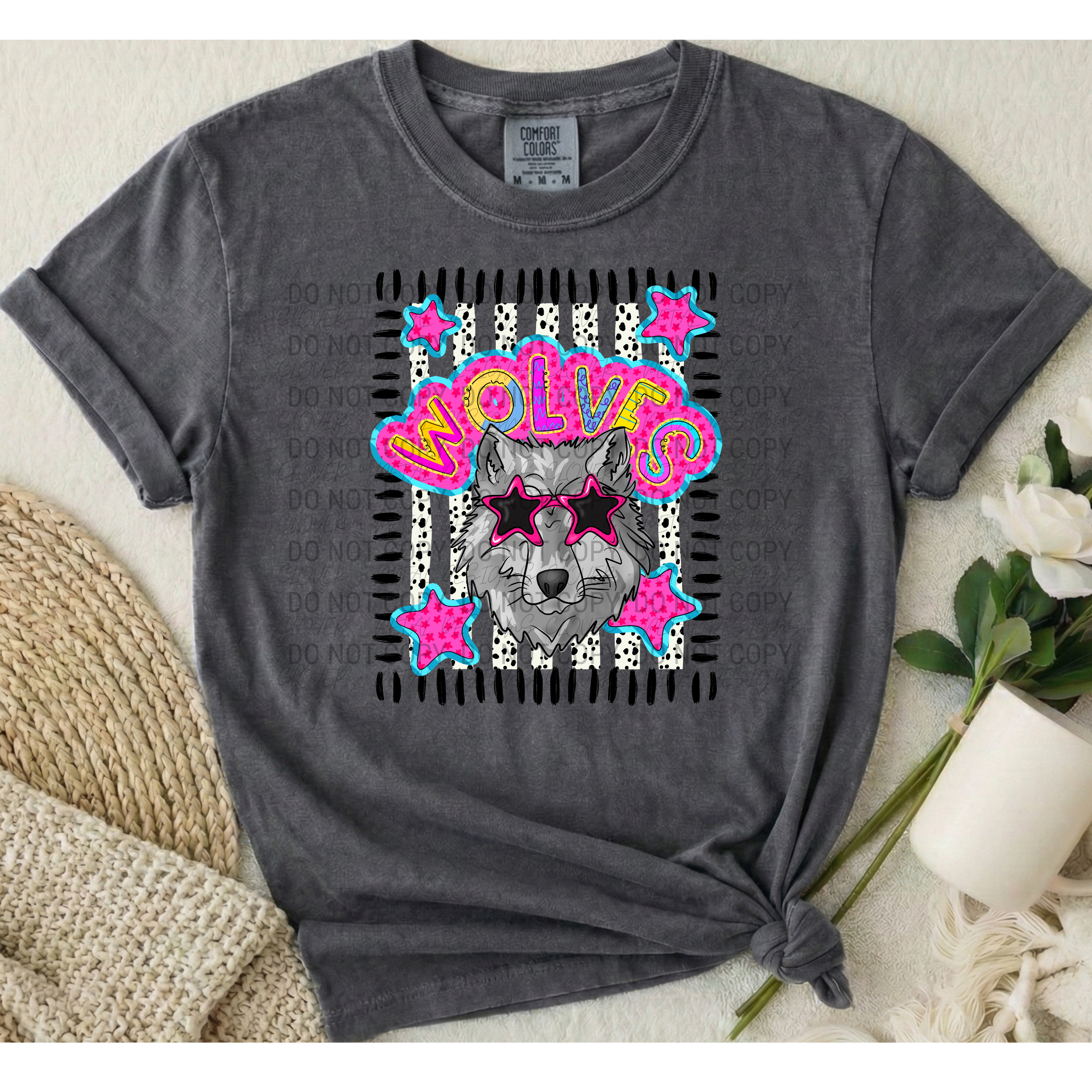Doodle Dalmatian Mascot | Comfort Colors | 9018 Youth Tee