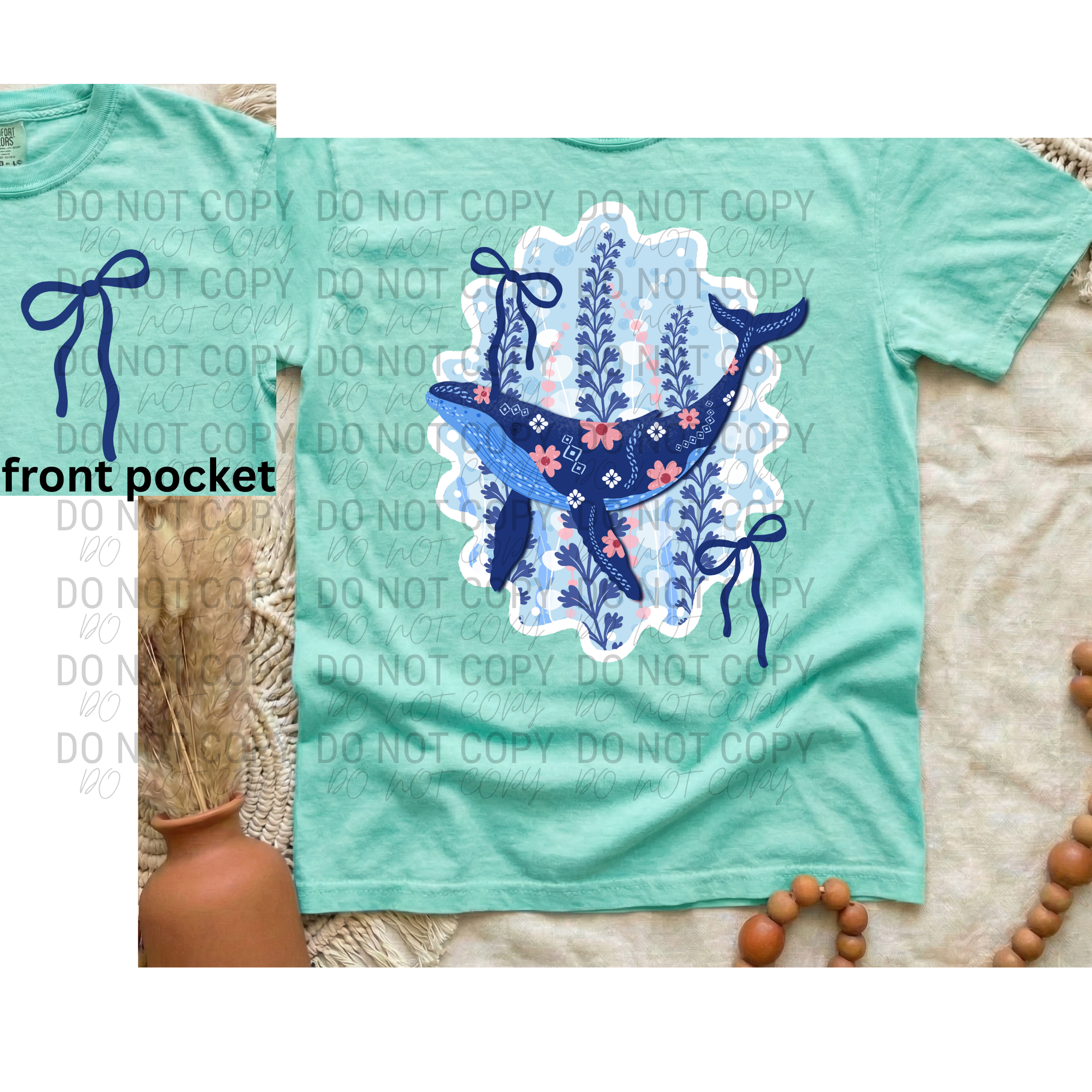 Coquette Whale | Comfort Colors | 1717