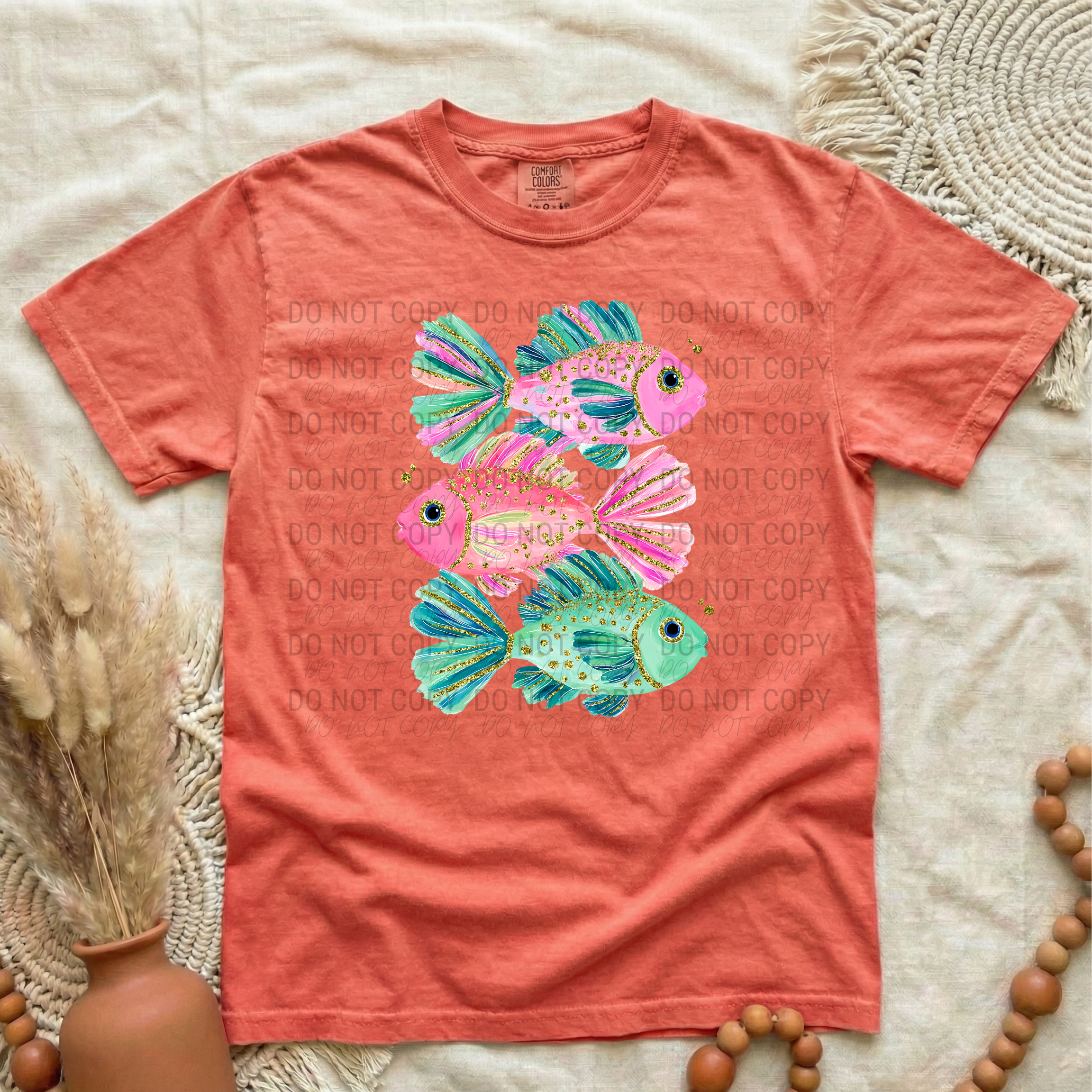 3 Glitter Fish | Comfort Colors | 1717