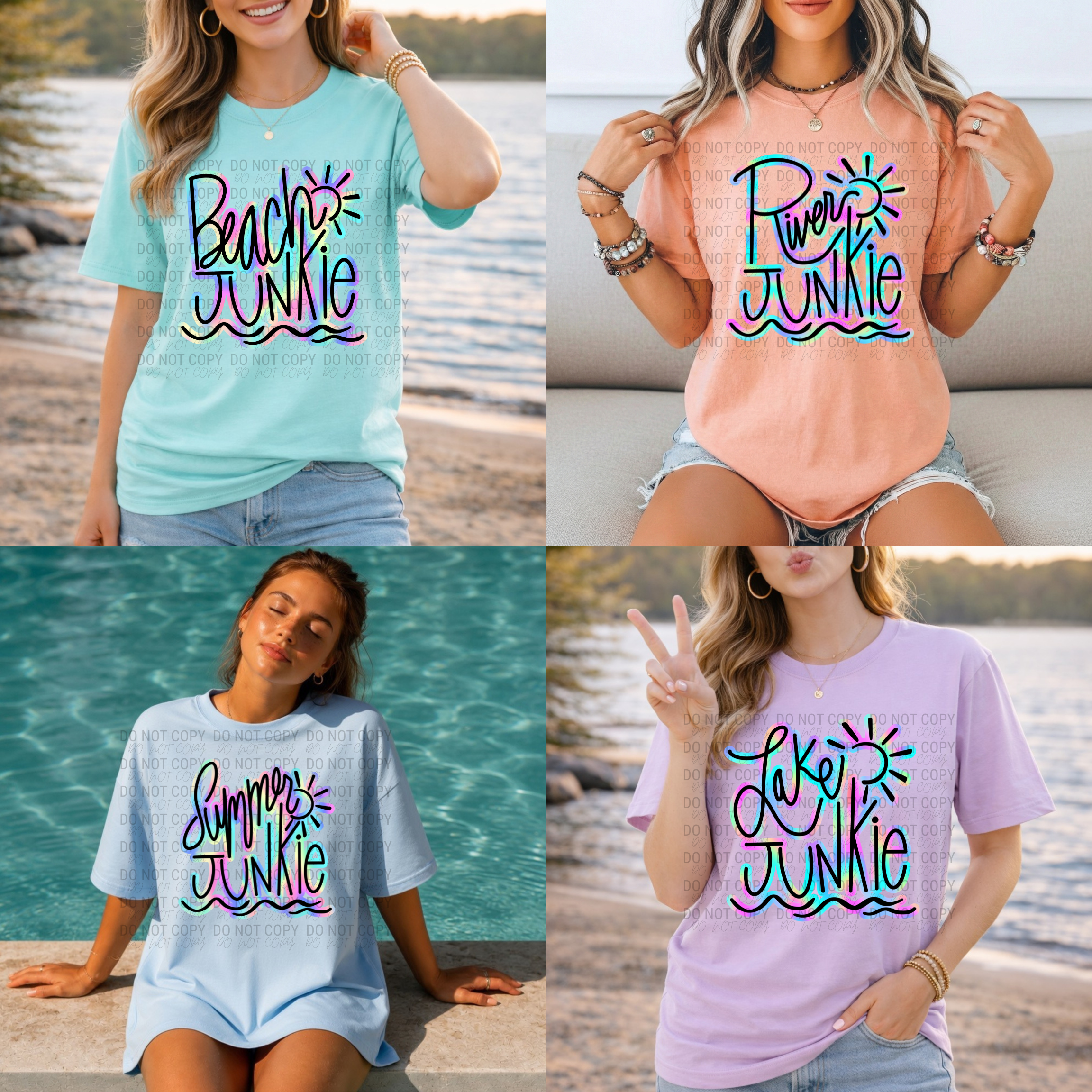 Summer, Beach, Lake, River Junkie | Comfort Colors | 1717