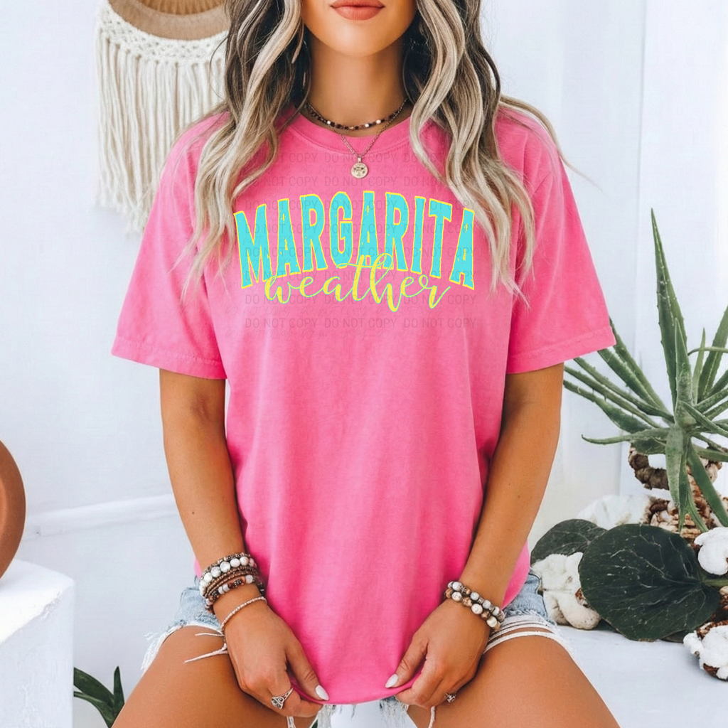 Beach Vacation Shirt Women Oversized Tee Comfort Colors Coral Peach Summer Graphic Shirt Neon Grunge Text Design Bachelorette Party Outfit Perfect Girls Weekend Wear Casual Beach Style Relaxed Fit Tee Tropical Vacation Margarita Weather Apparel Soft Fabric