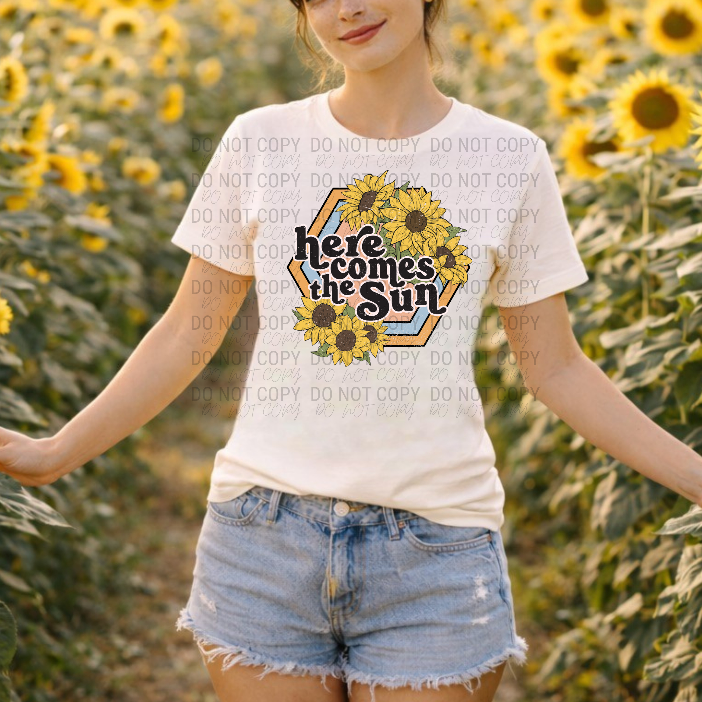 Here Comes the Sun Sunflowers | Comfort Colors | 1717
