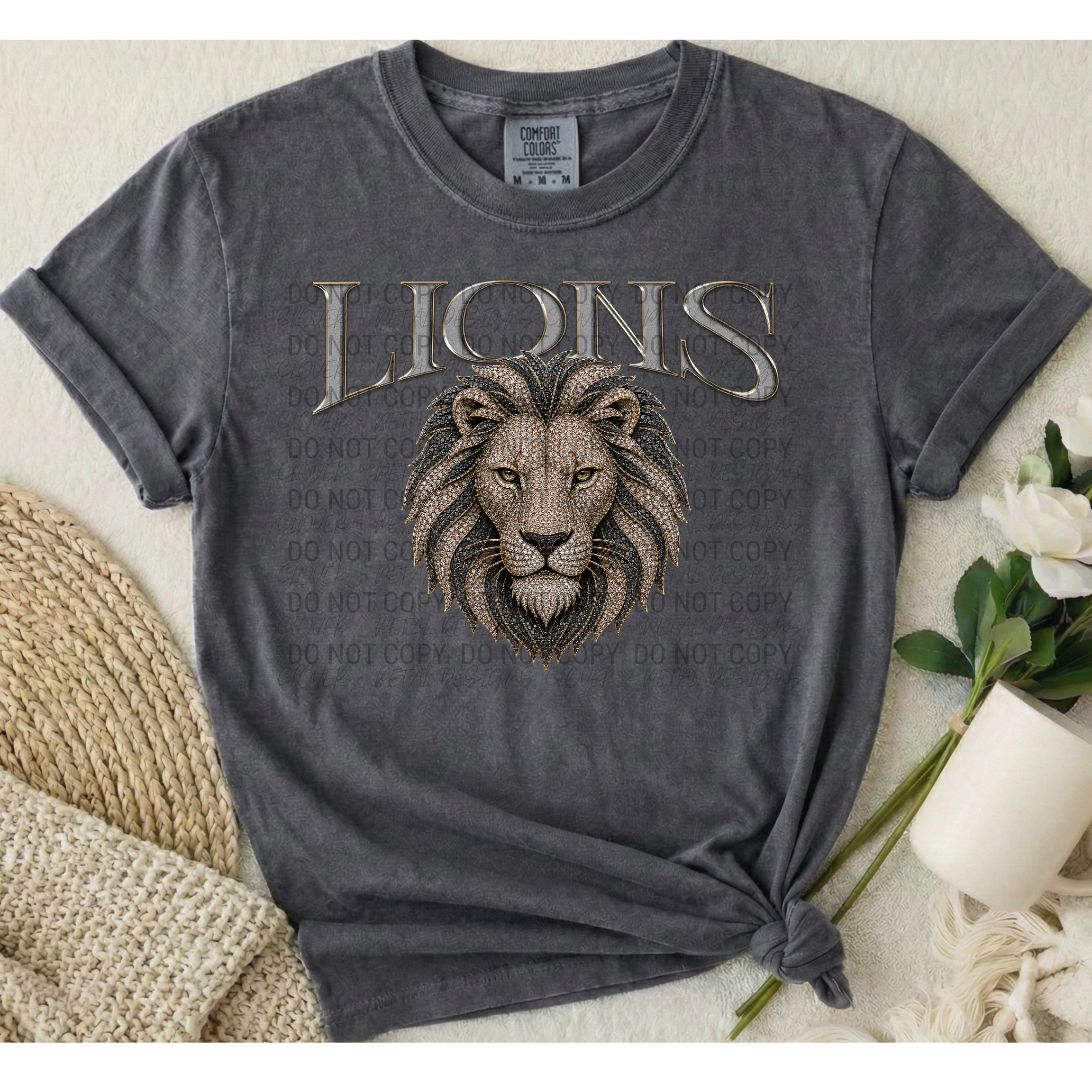 Bling Mascot | Comfort Colors | 9018 Youth Tee