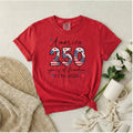 America 250 Anniversary Shirt Commemorative Independence Celebration Tee 1776 2026 Semiquincentennial Patriotic Apparel Distressed Flag Pattern Design Stars Stripes Graphics Red Shirt Perfect Fourth July Party Independence Day Event