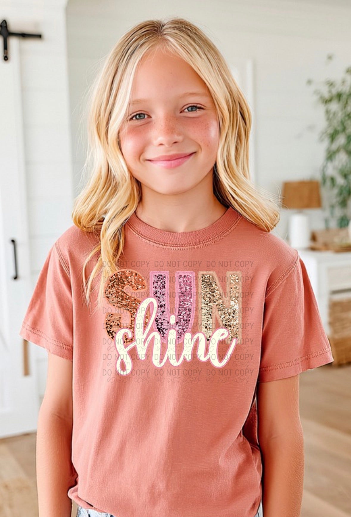 Sunshine Glitter | Comfort Colors | 9018 Youth Tee