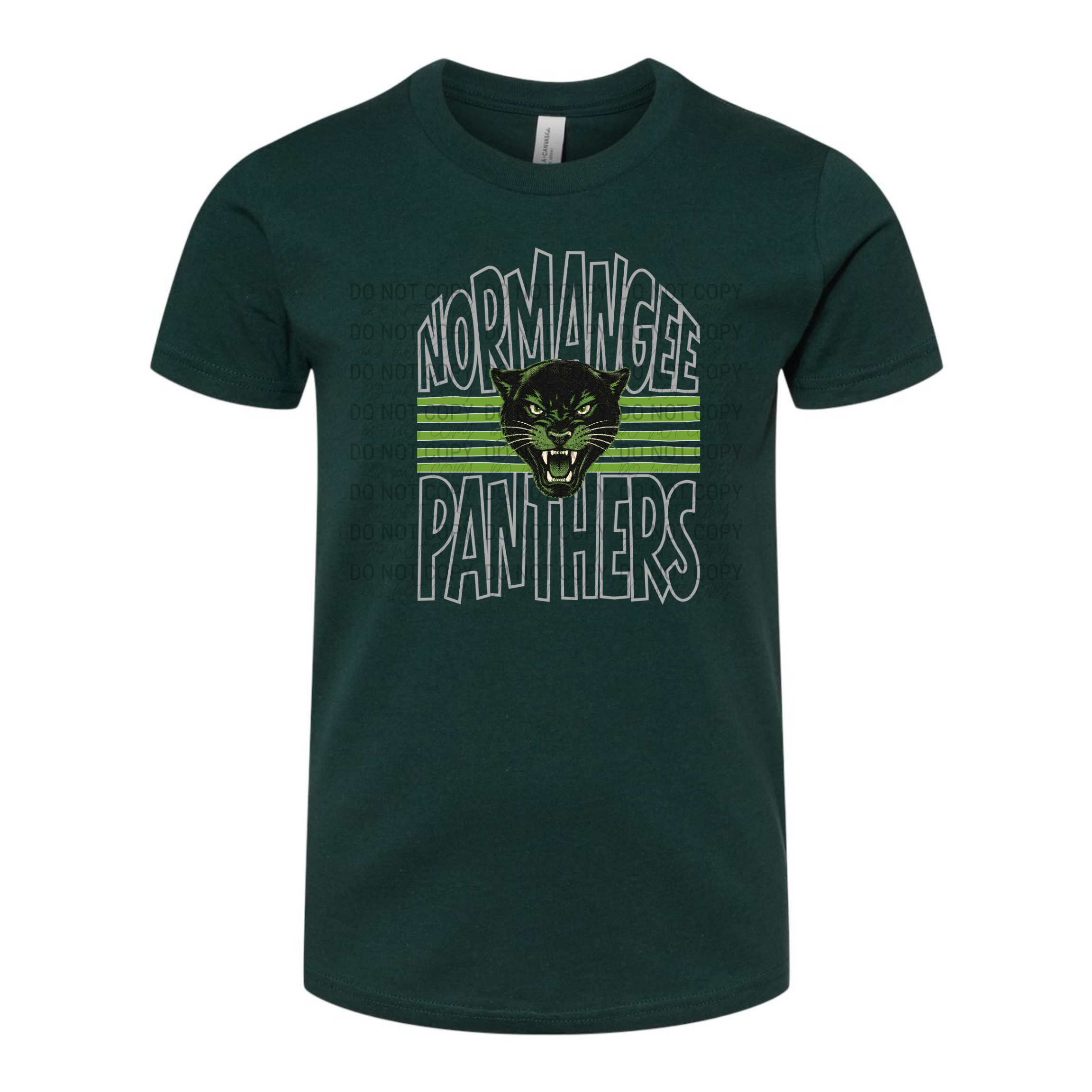 Split Normangee Panthers | Bella | 3001Y Youth Tee