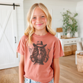 Cowgirl Sketch | Comfort Colors | 9018 Youth Tee