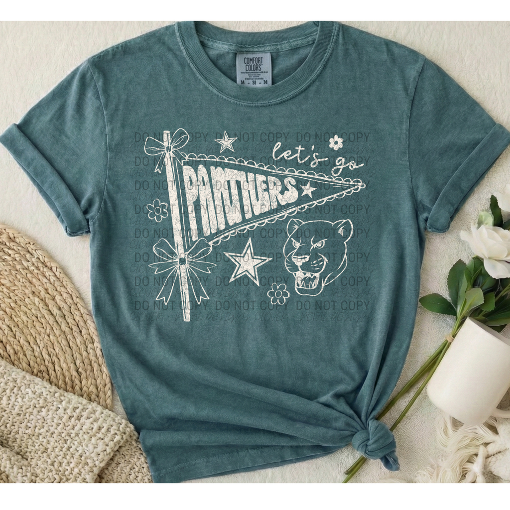 Let's Go Pennant Mascot | Comfort Colors | 9018 Youth Tee