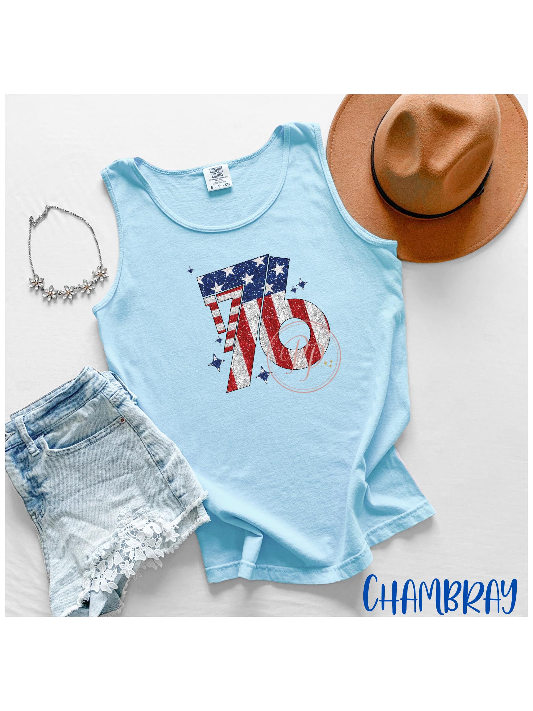 1776 Faux Glitter | Comfort Colors | Tank or Tee
